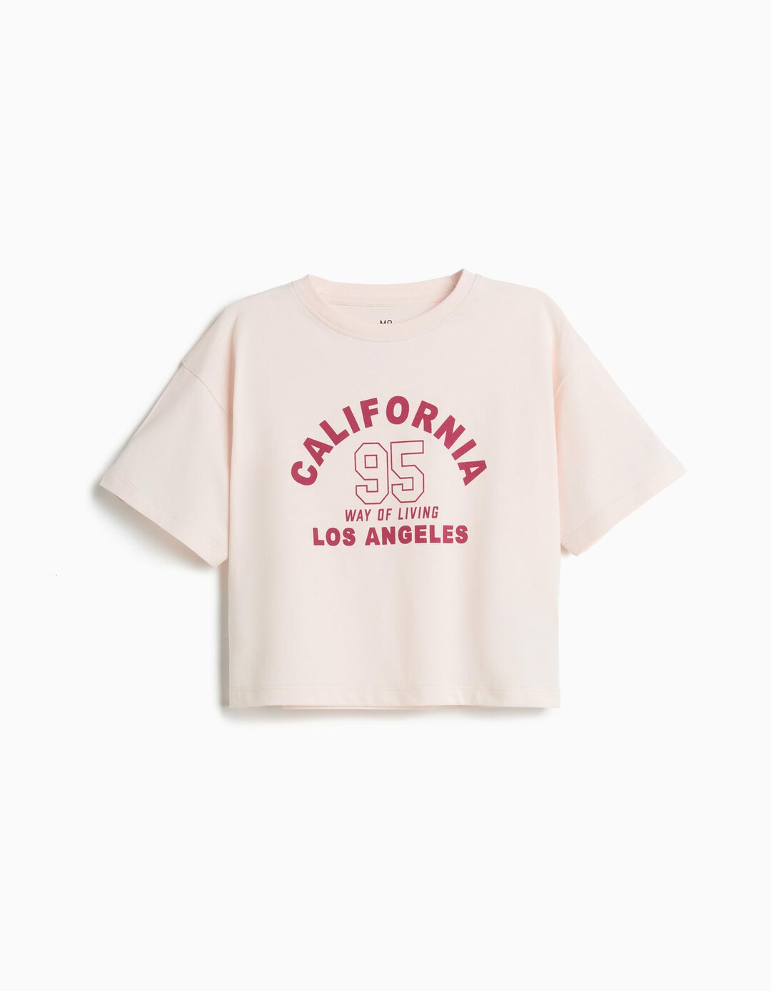 T-shirt Estampada, Menina, Rosa Claro