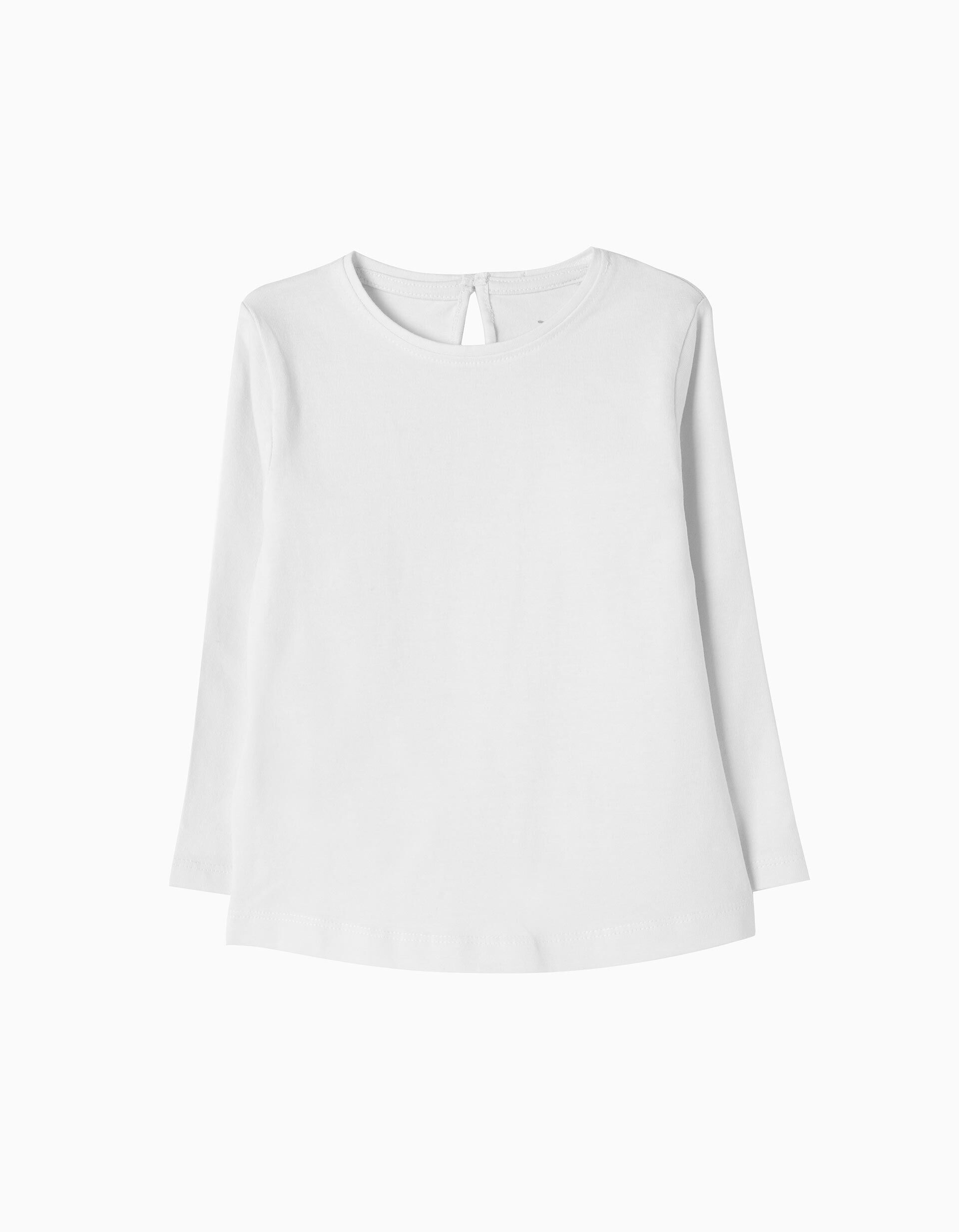 baby girl white long sleeve top