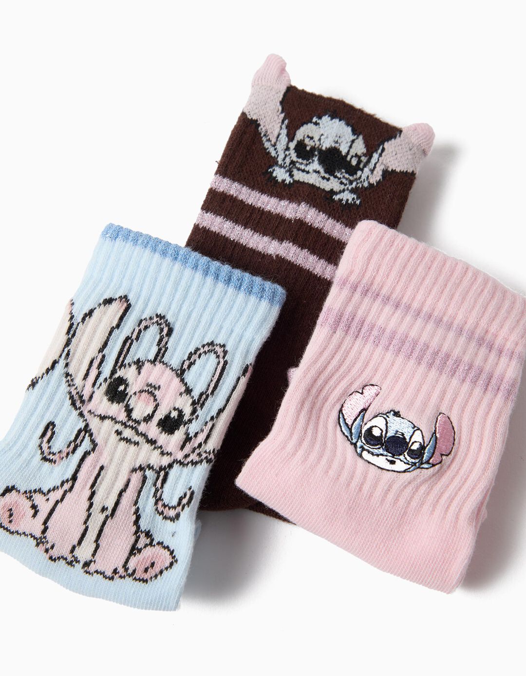 Pack 3 Pares De Meias 'Stitch' &copy;Disney, Menina, Multicolor