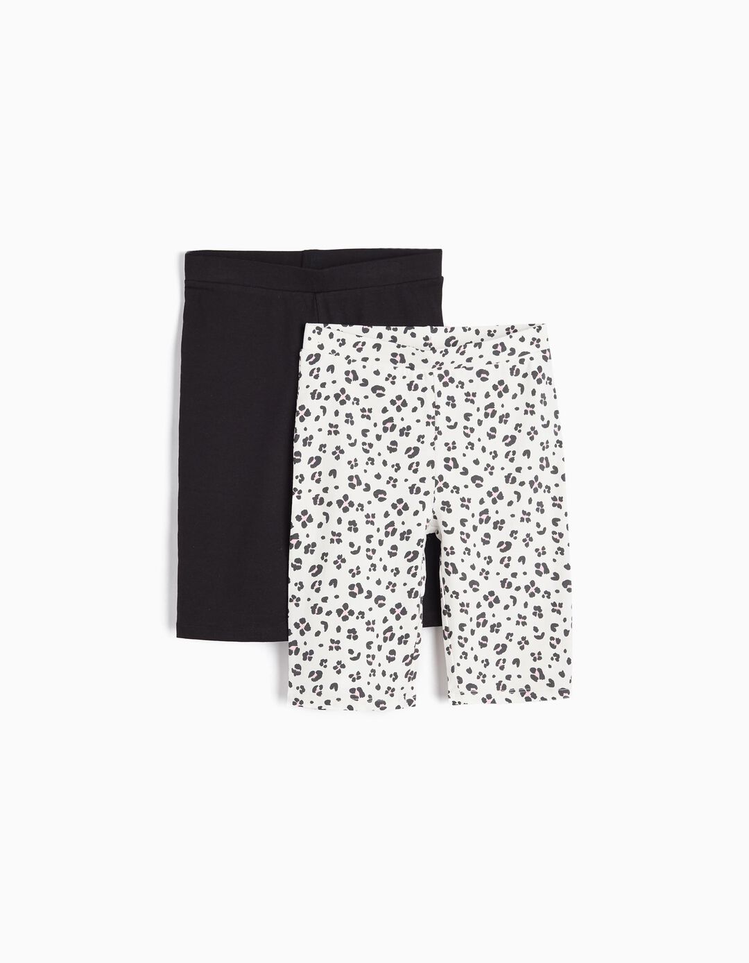 Pack 2 Leggings Cycling, Menina, Branco