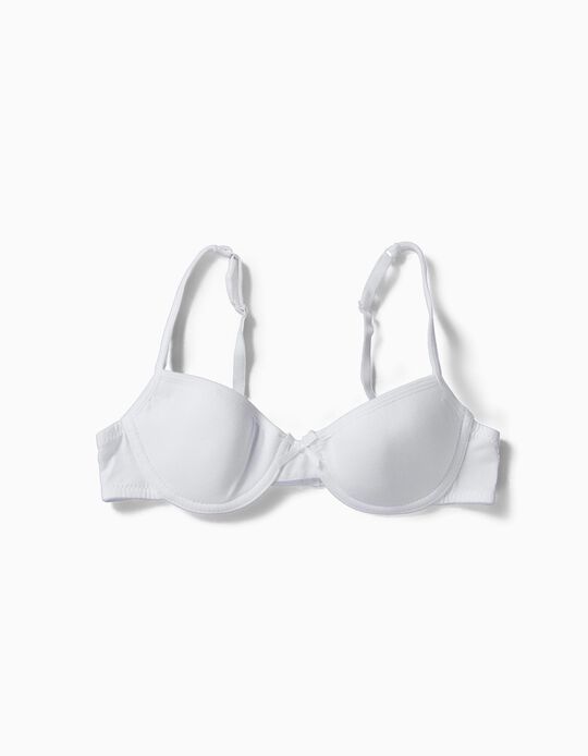 Pack of 2 Underwired Bras, White