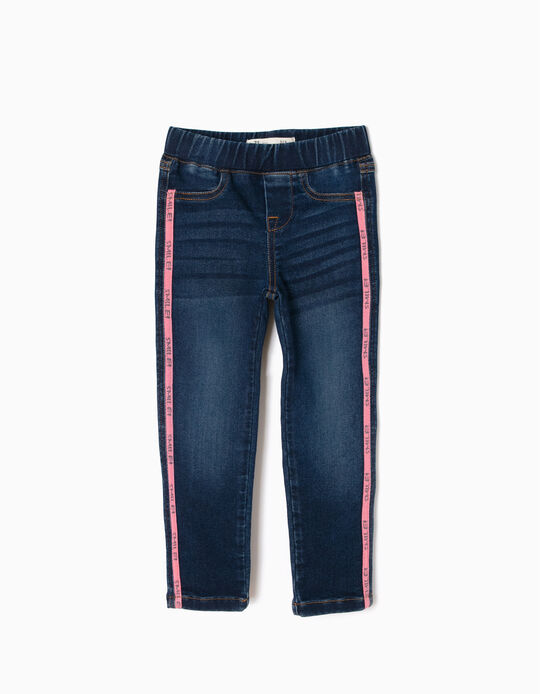 Jeans with Pink Stripes