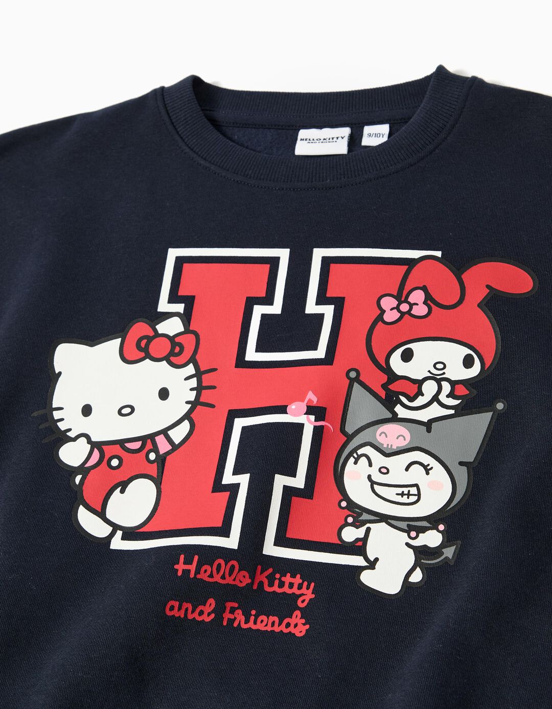 Sweatshirt 'Hello Kitty', Menina, Azul Escuro