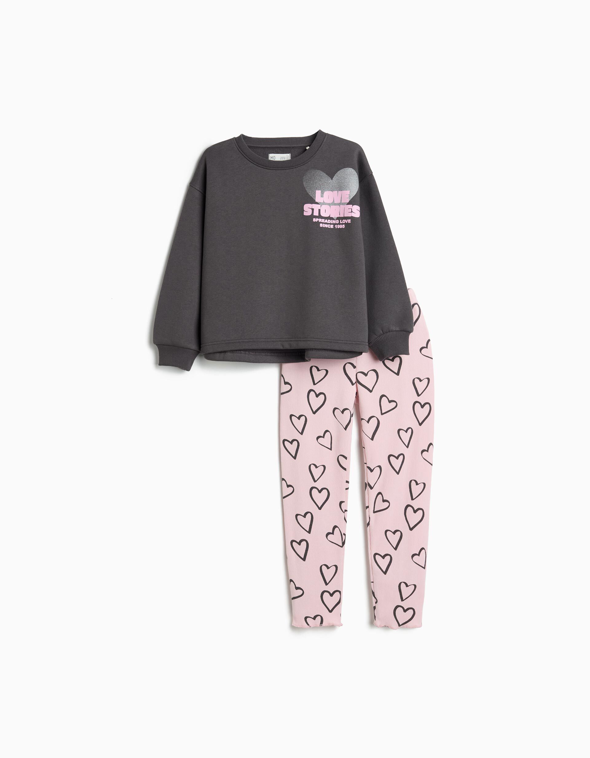 Comprar Online Conjunto de Jogging, Menina, Cinzento Escuro