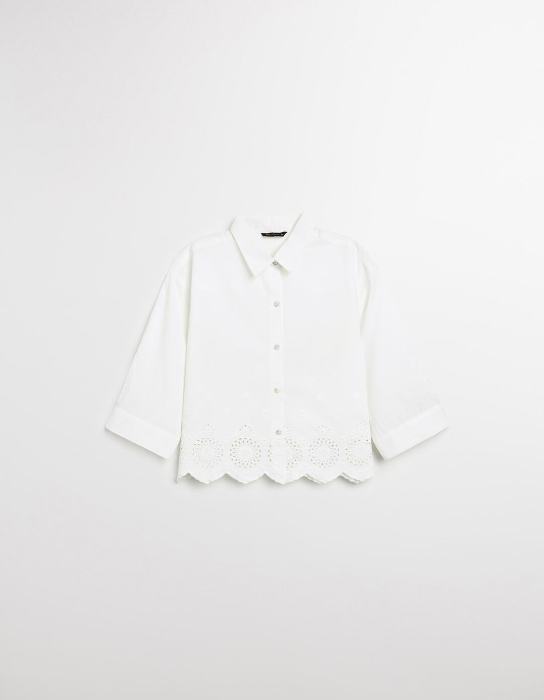 Blusa com Bordado, Mulher, Branco