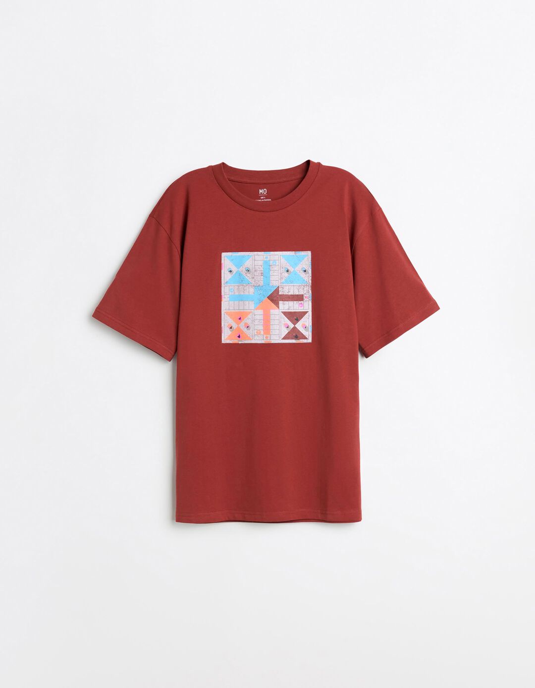 T-shirt Estampada, Homem, Castanho