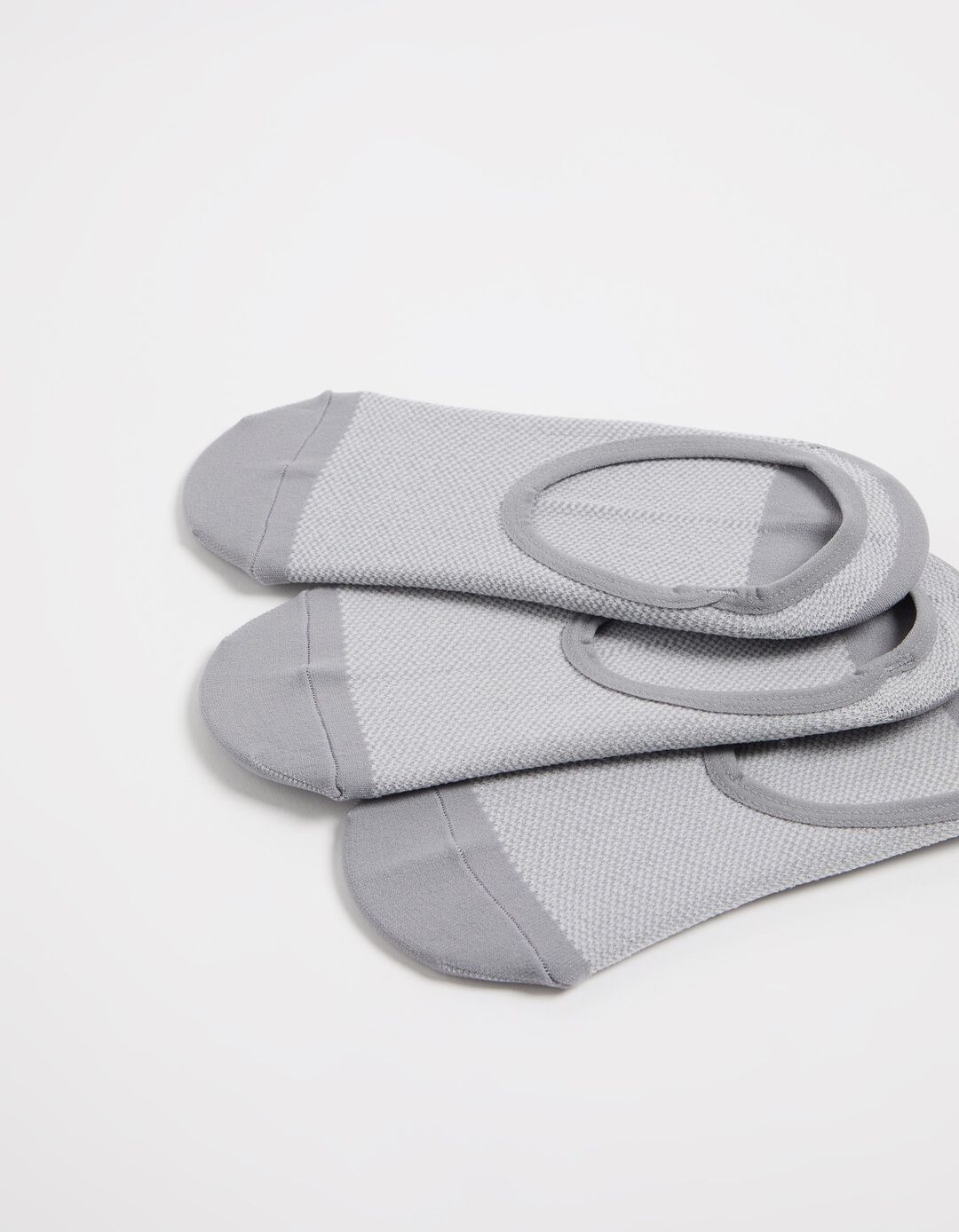Pack 3 Pares de Meias Pezinhos, Homem, Cinzento