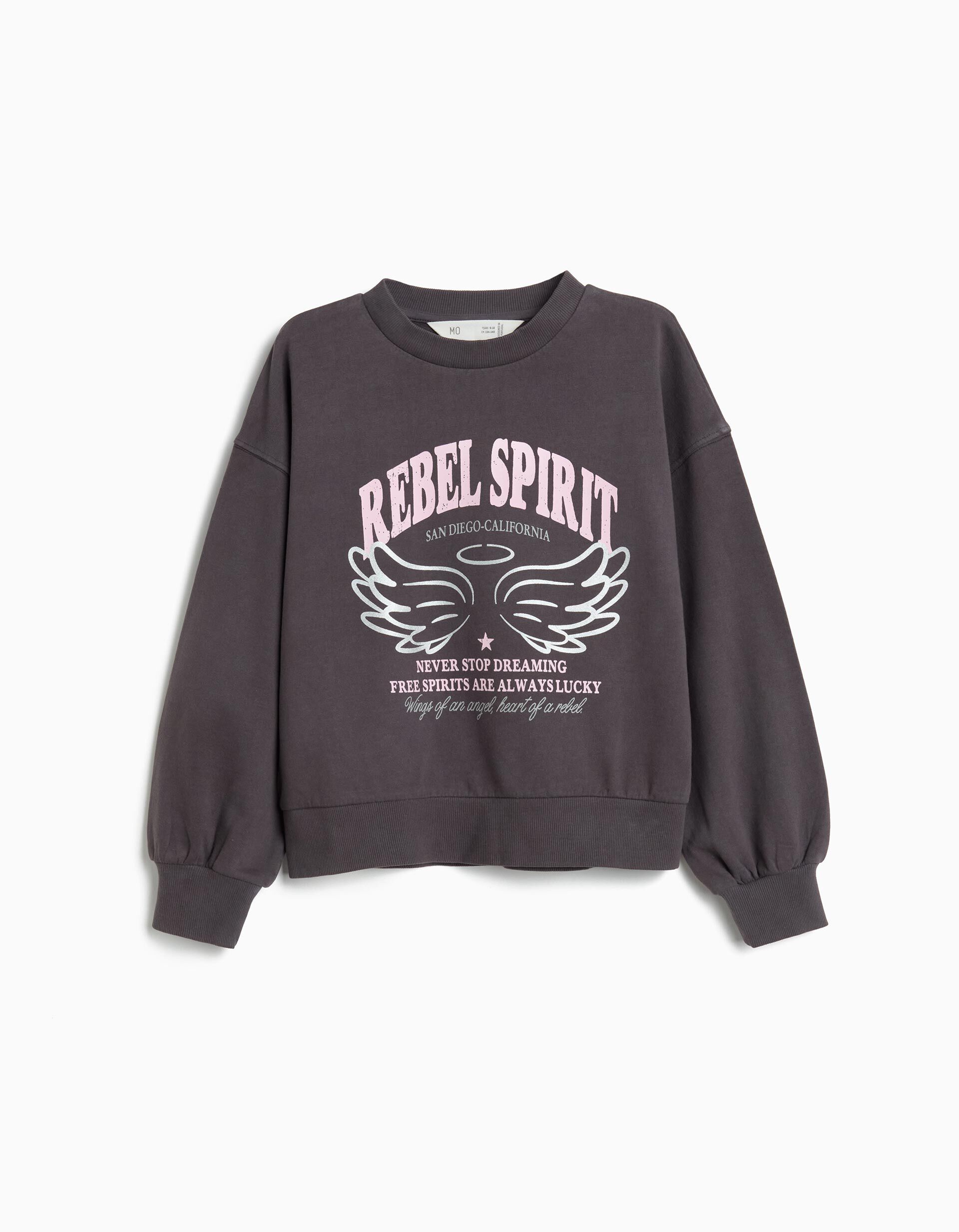 Comprar Online Sweatshirt, Menina, Cinzento Escuro