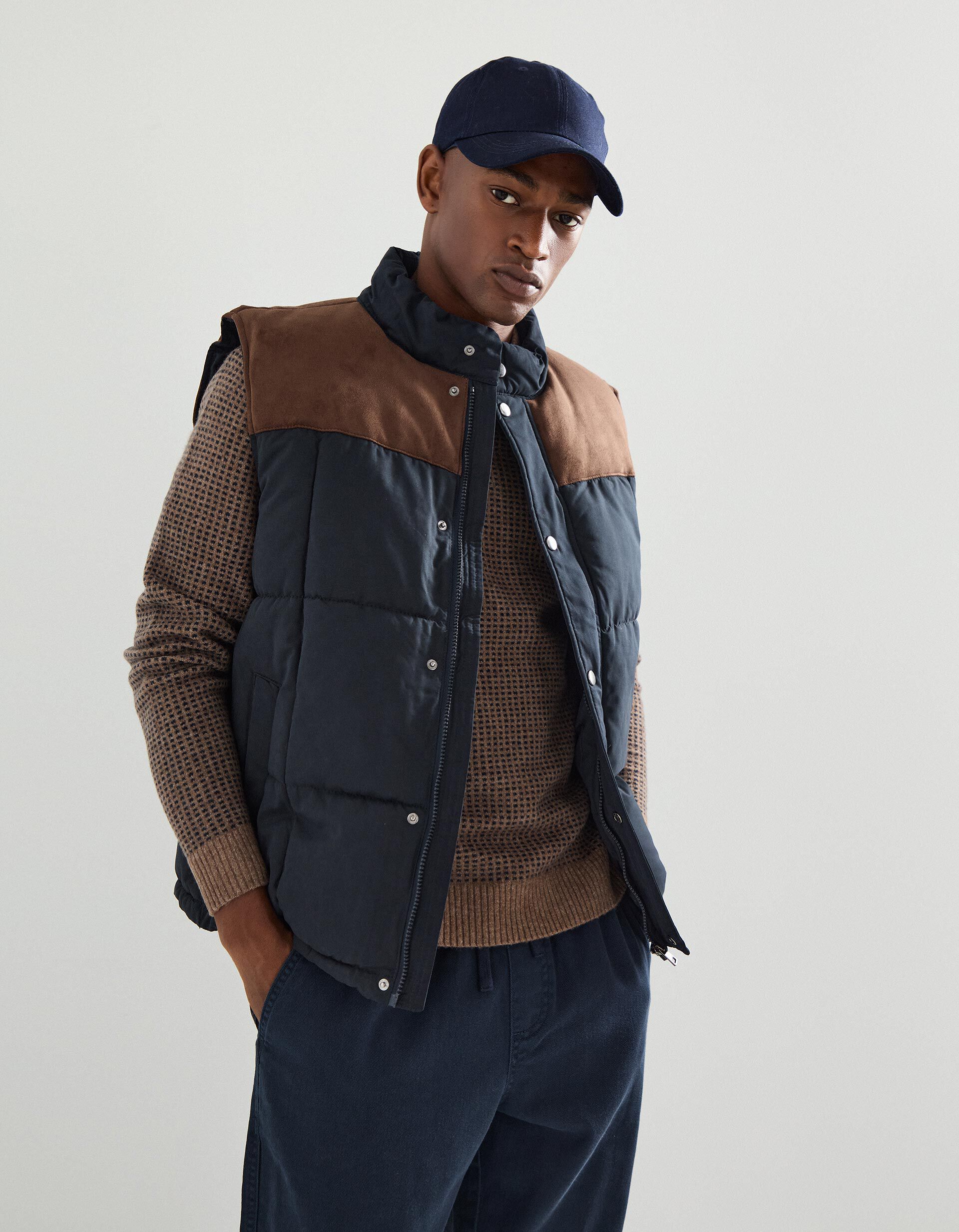 Comprar Online Colete Acolchoado, Homem, Azul Escuro