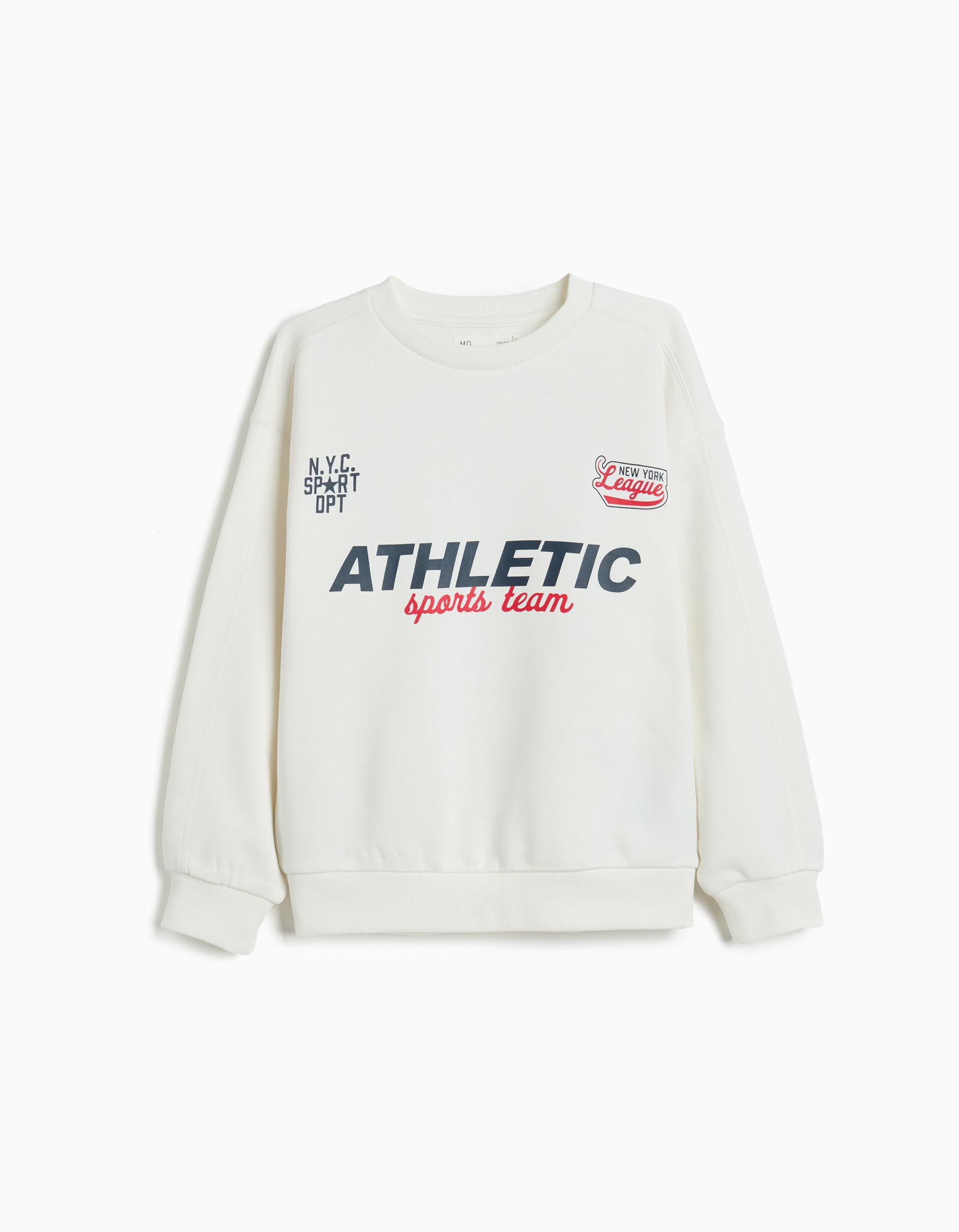 Comprar Online Sweatshirt de Felpa, Menino, Branco