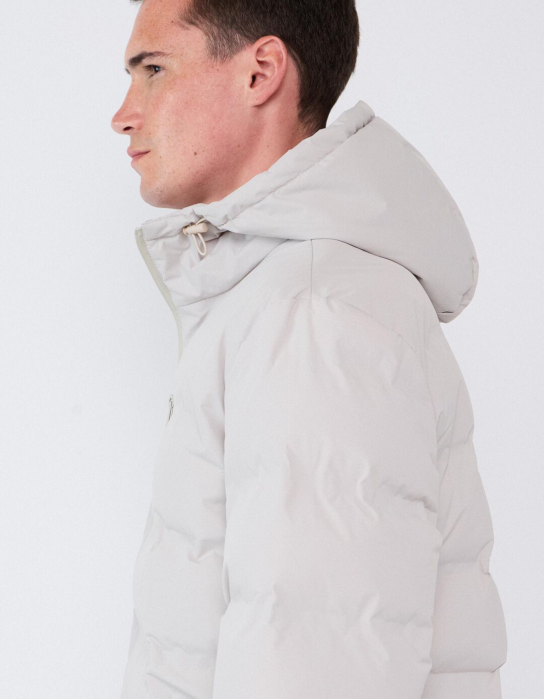Casaco Puffer, Homem, Cinzento Claro