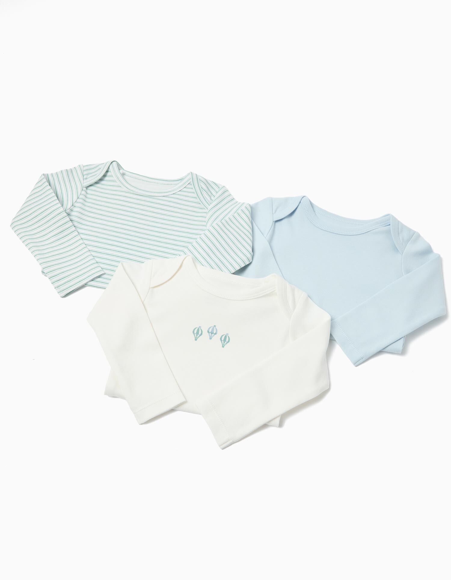 Comprar Online Pack 3 Bodies de Manga Comprida, Menino, Multicor