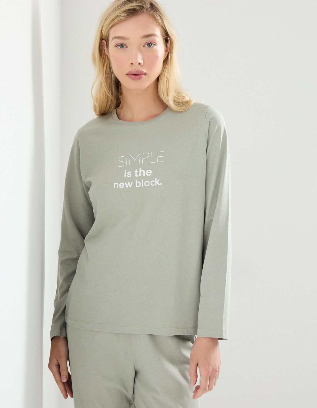Pijama Jersey, Mulher, Cinzento Claro