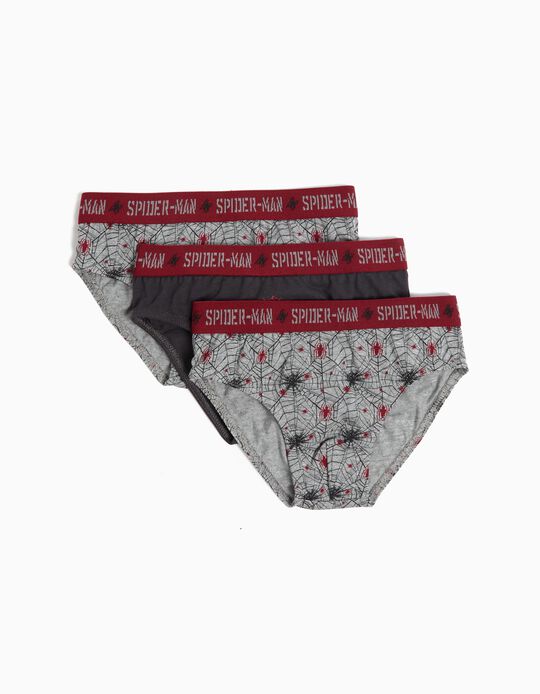 Comprar Online Pack 3 Cuecas 'Spider-Man', Menino, Cinzento