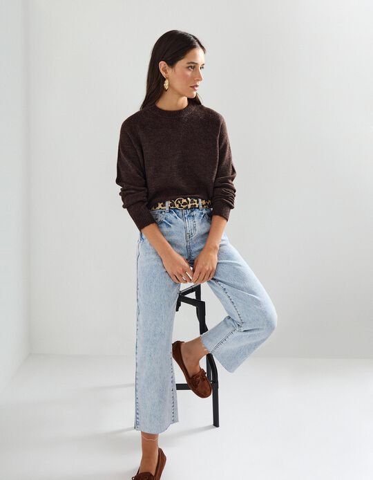 Comprar Online Camisola de Malha, Mulher, Castanho Escuro