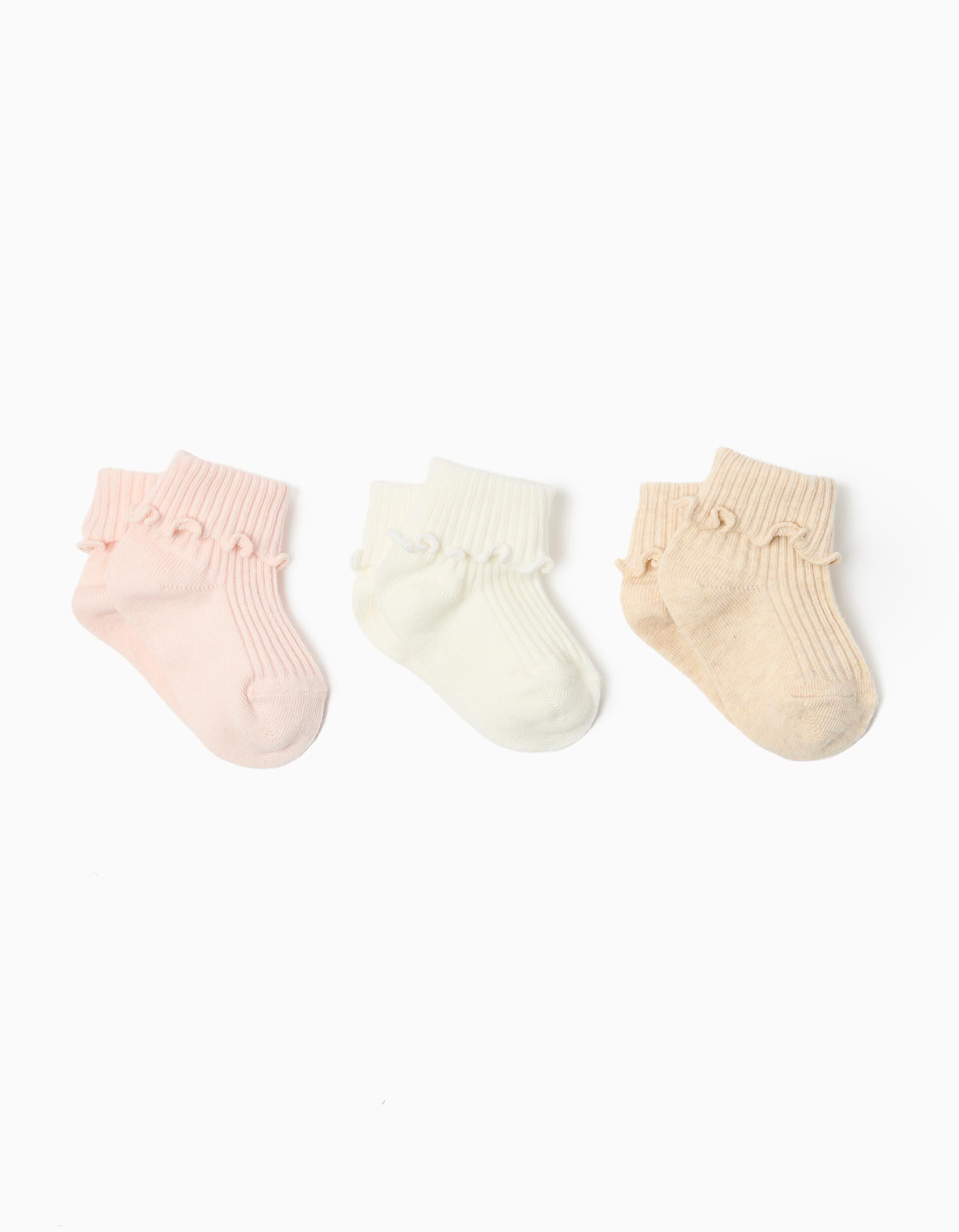 Comprar Online Pack 3 Pares de Meias, Menina, Branco