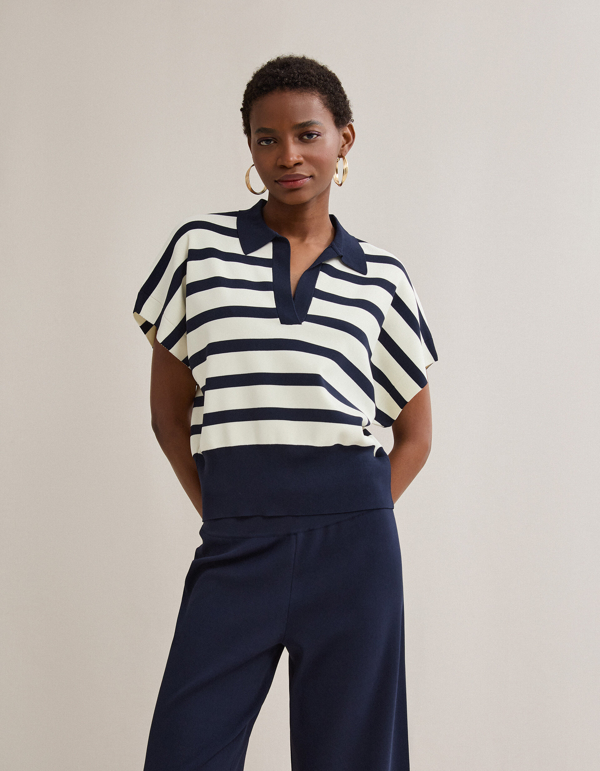 Comprar Online Polo de Malha, Mulher, Azul Escuro