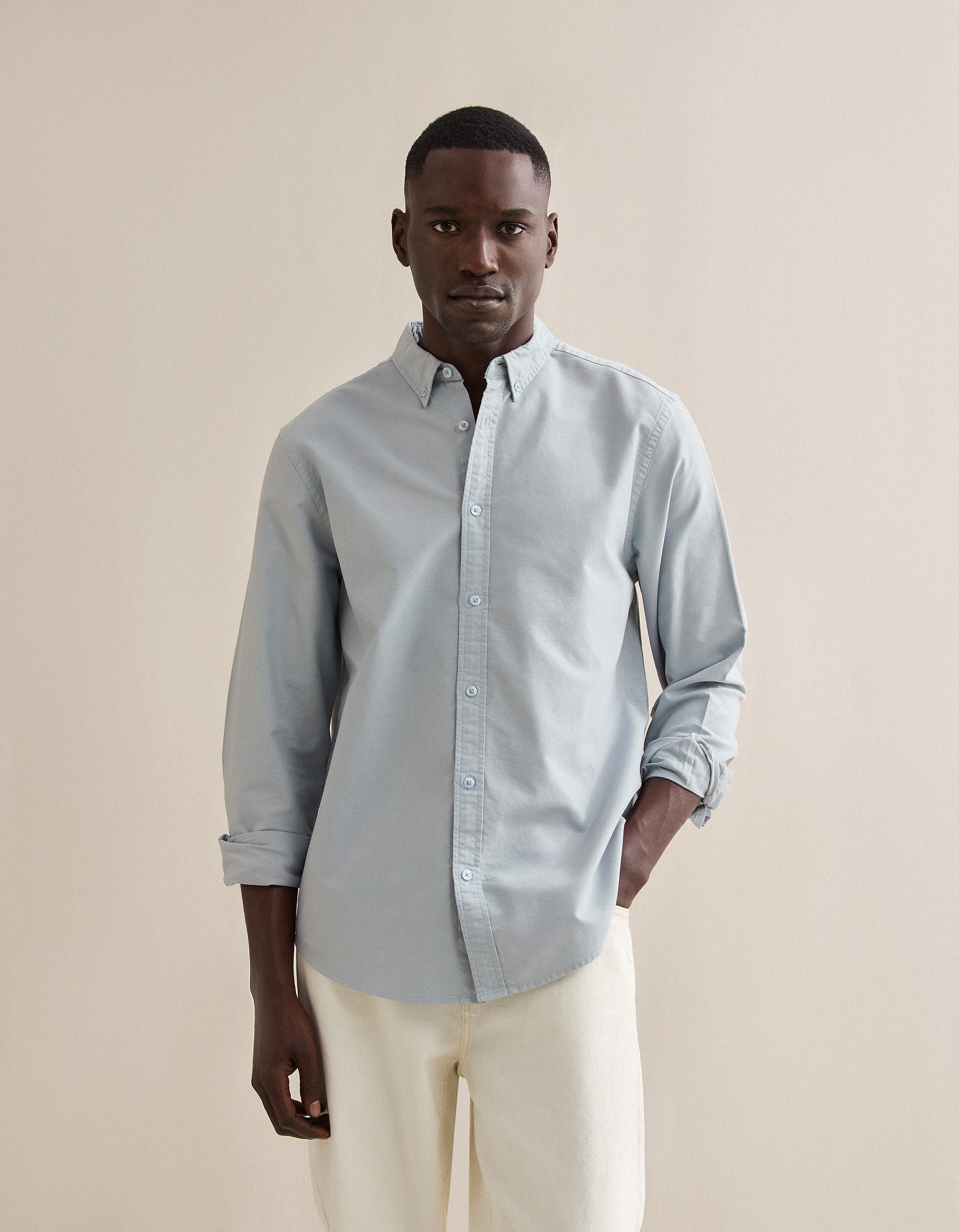 Comprar Online Camisa Oxford, Homem, Azul Claro