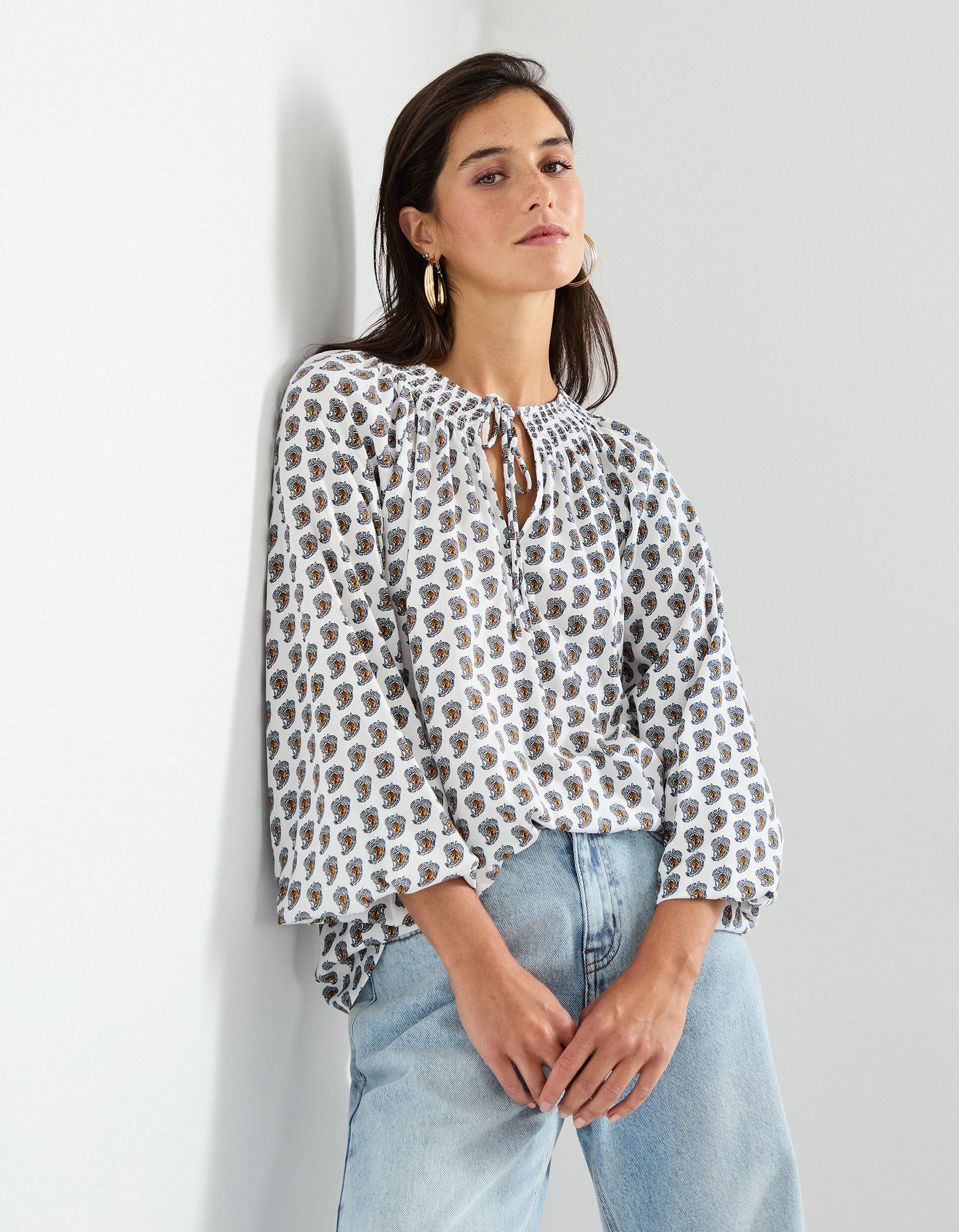 Comprar Online Blusa Viscose, Mulher, Branco