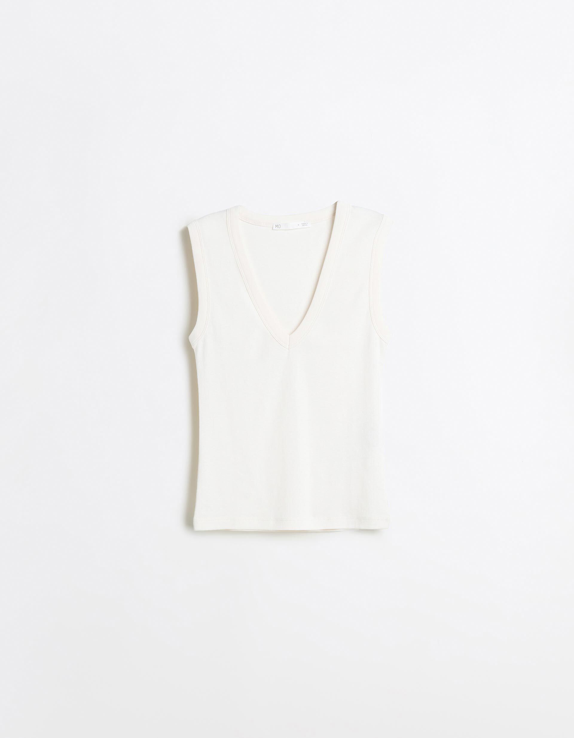 Comprar Online Top Canelado, Mulher, Bege Claro