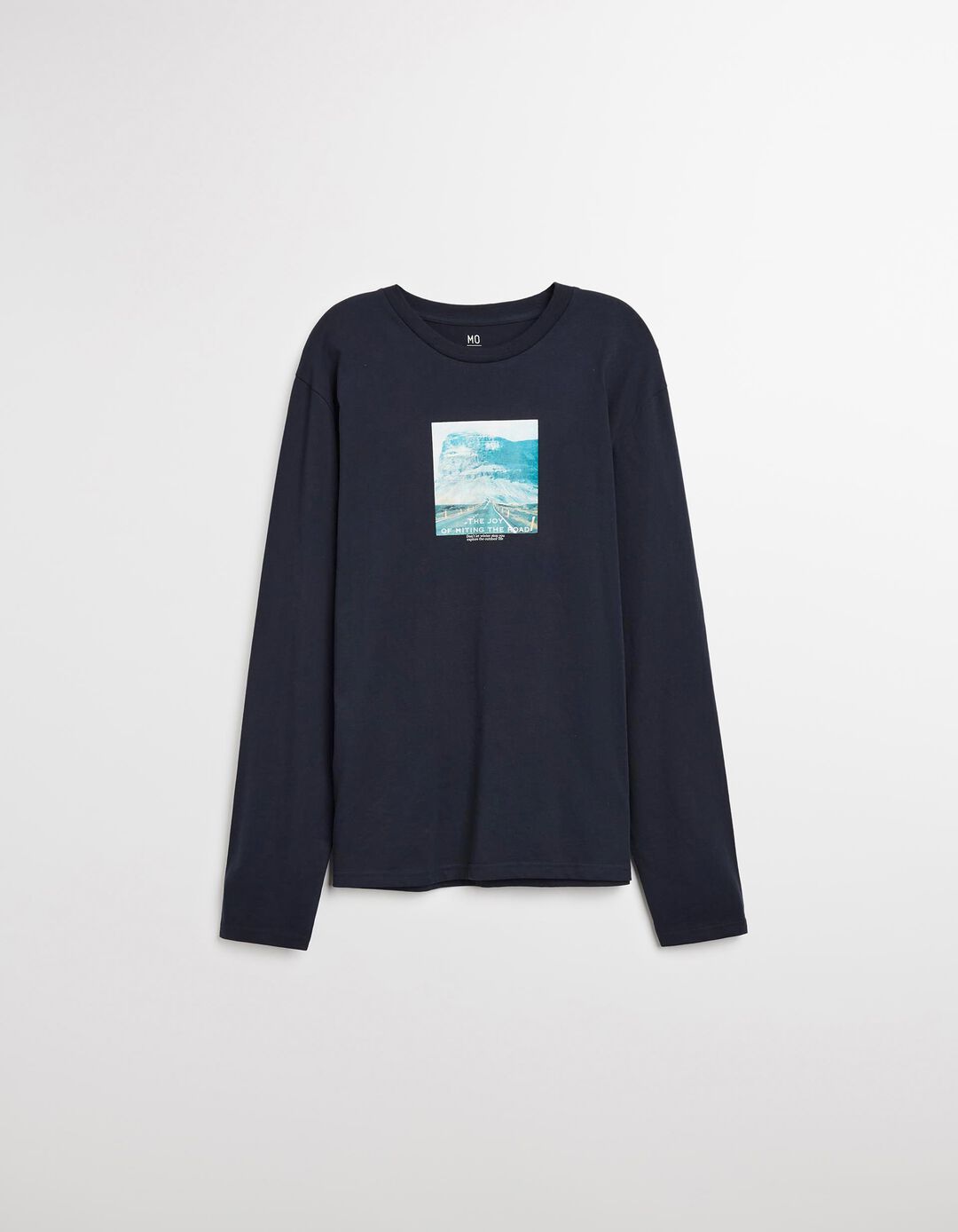 T-shirt Manga Comprida, Homem, Azul Escuro