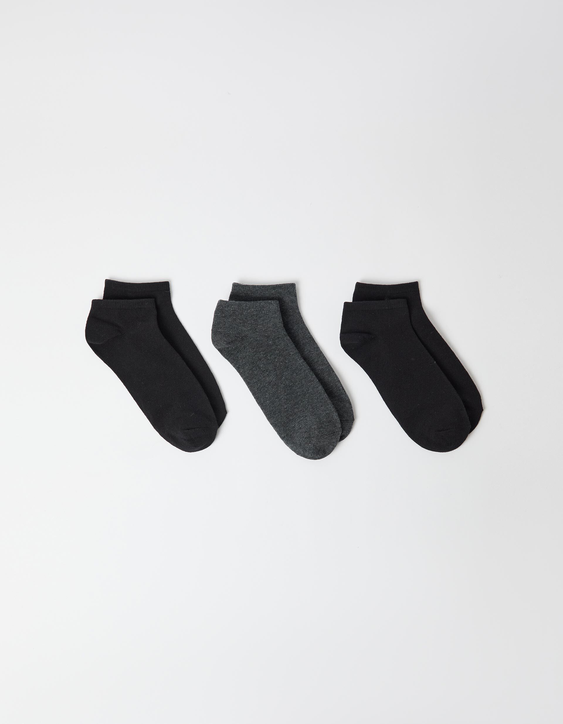 Comprar Online 3 Meias Pelo Tornozelo, Homem, Multicor