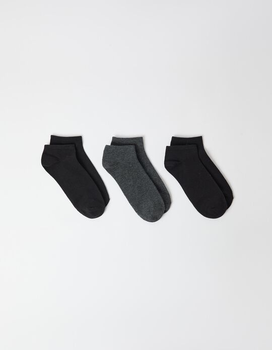 Comprar Online 3 Meias Pelo Tornozelo, Homem, Multicor