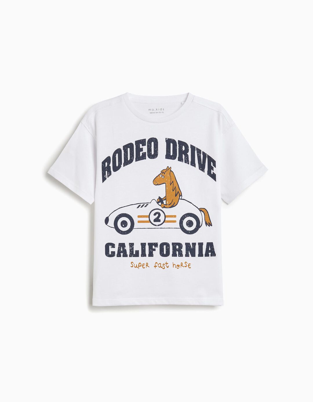 T-shirt Print, Menino, Branco