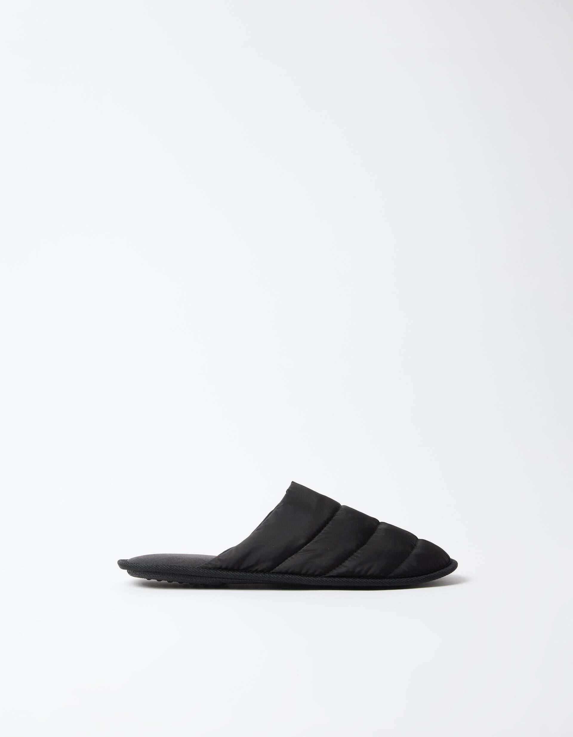 Comprar Online Chinelos De Quarto Acolchoados, Homem, Preto