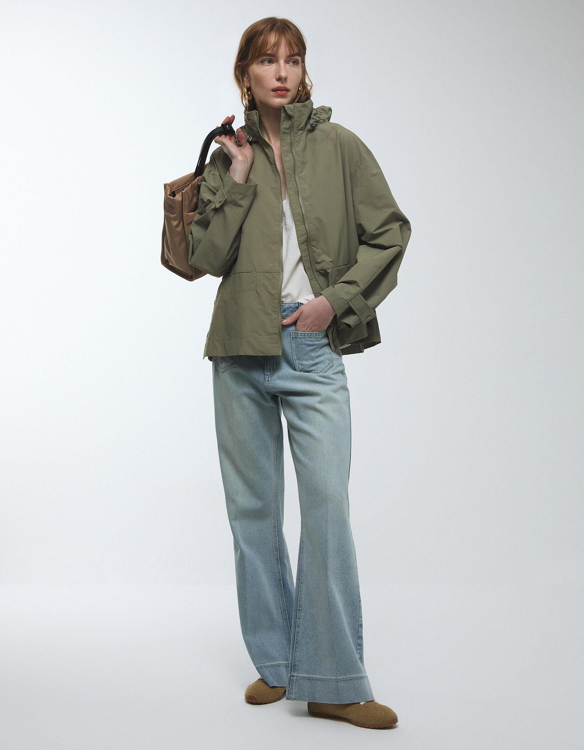 Comprar Online Parka Curta, Mulher, Verde Escuro