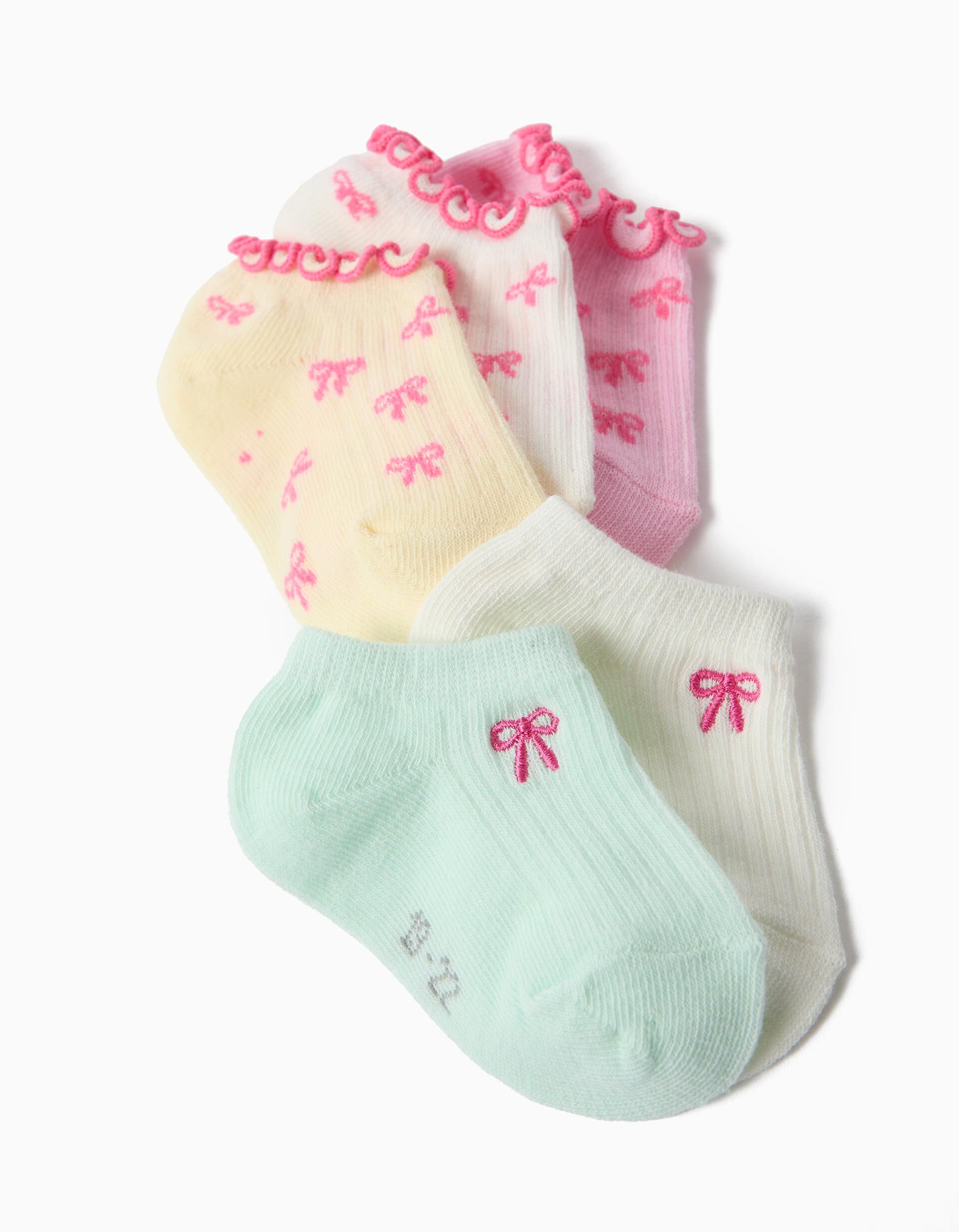 Comprar Online Pack 5 Pares de Meias Tornozelo, Menina, Multicolor