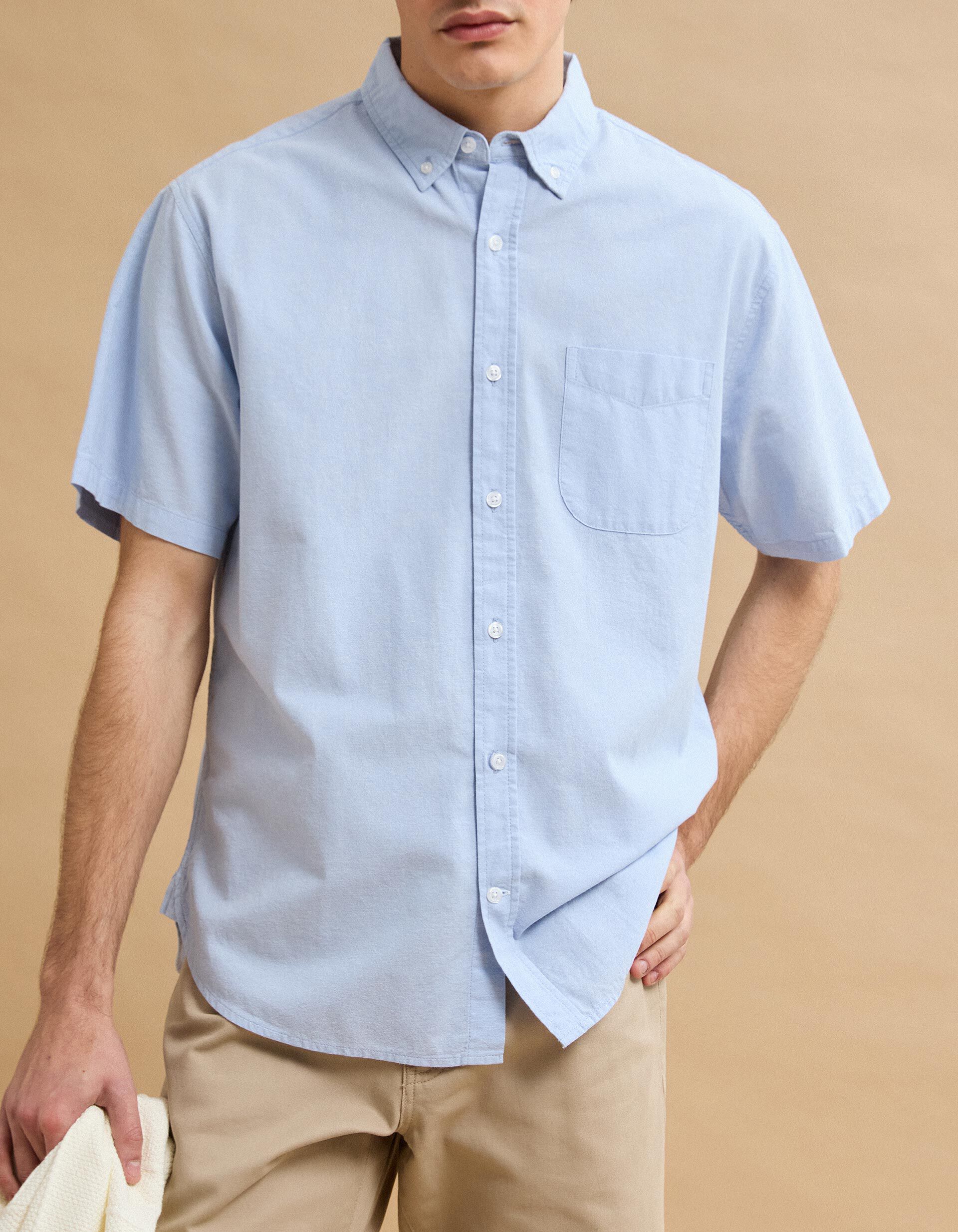 Comprar Online Camisa Manga Curta, Homem, Azul Claro