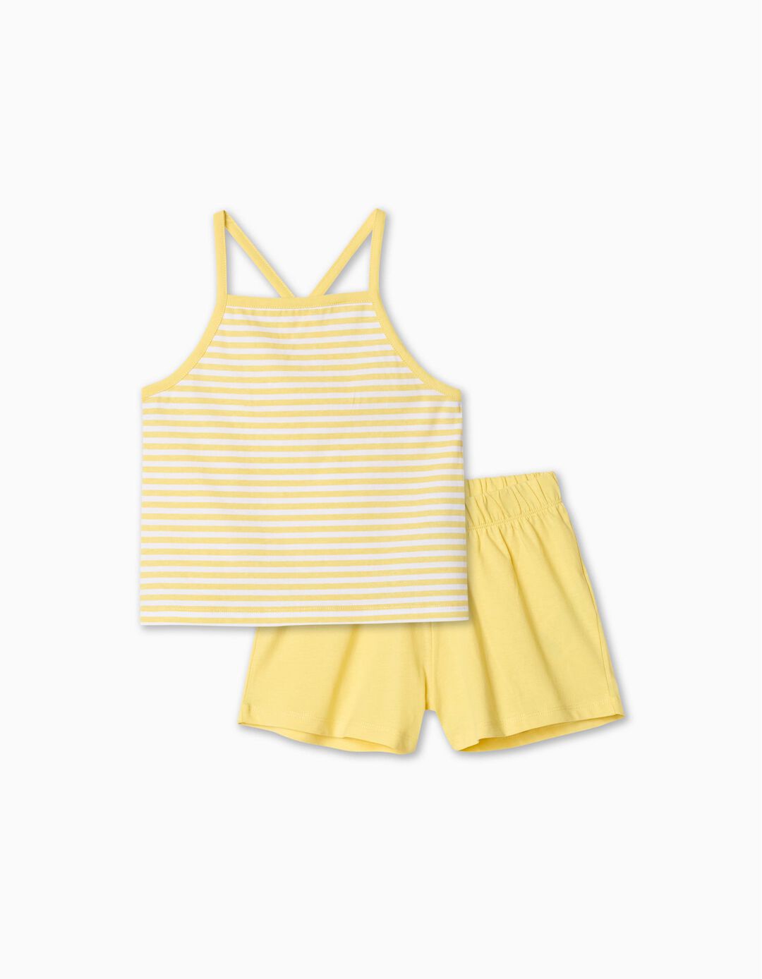 Pijama, Menina, Amarelo Claro