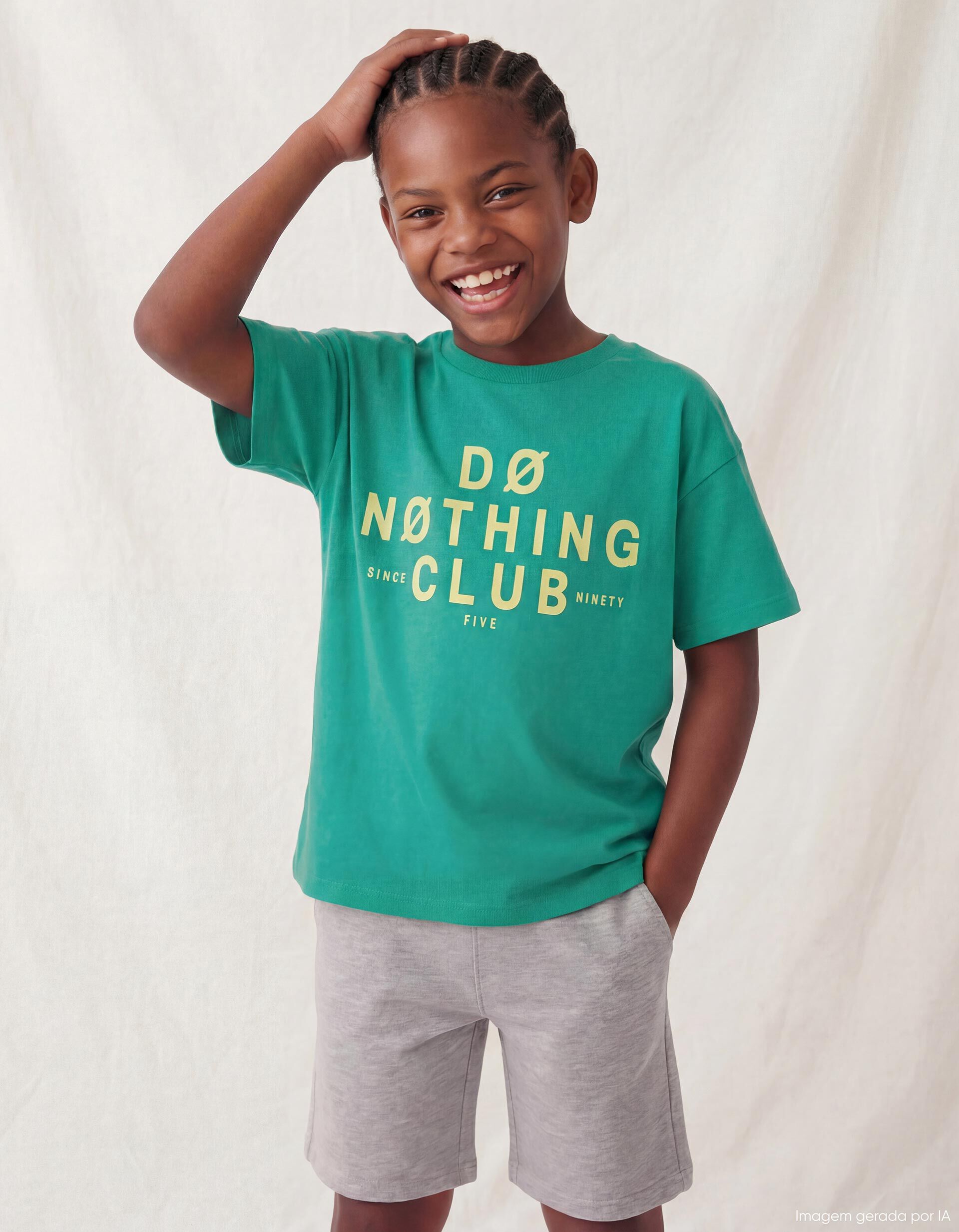 Comprar Online T-shirt Estampada, Menino, Verde