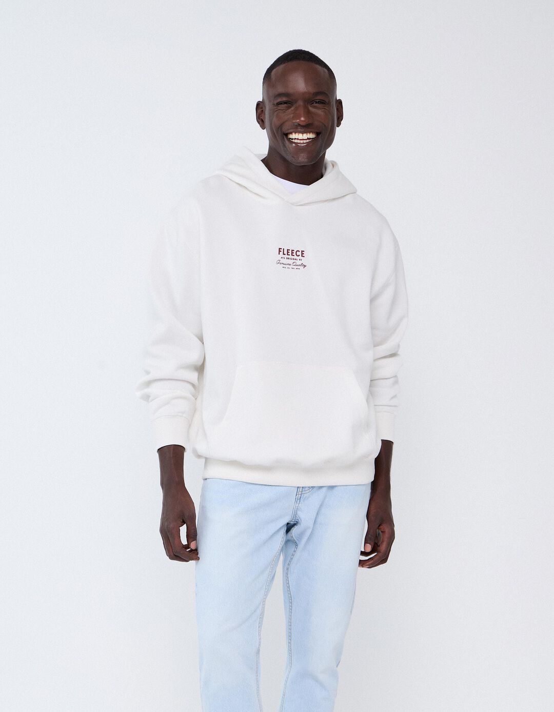 Sweatshirt Com Capuz, Homem, Branco