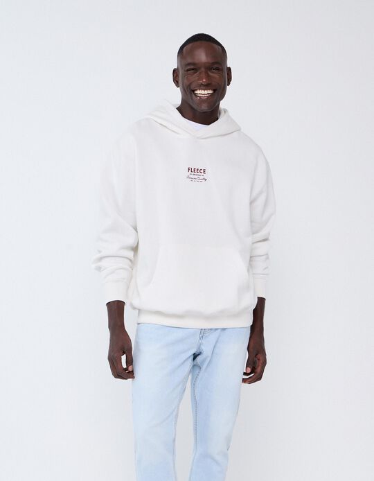 Comprar Online Sweatshirt Com Capuz, Homem, Branco