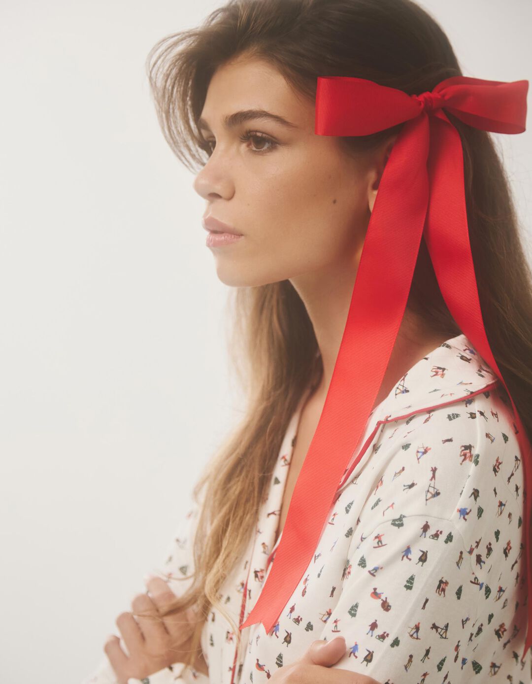 Pijama de Natal, Mulher, Branco