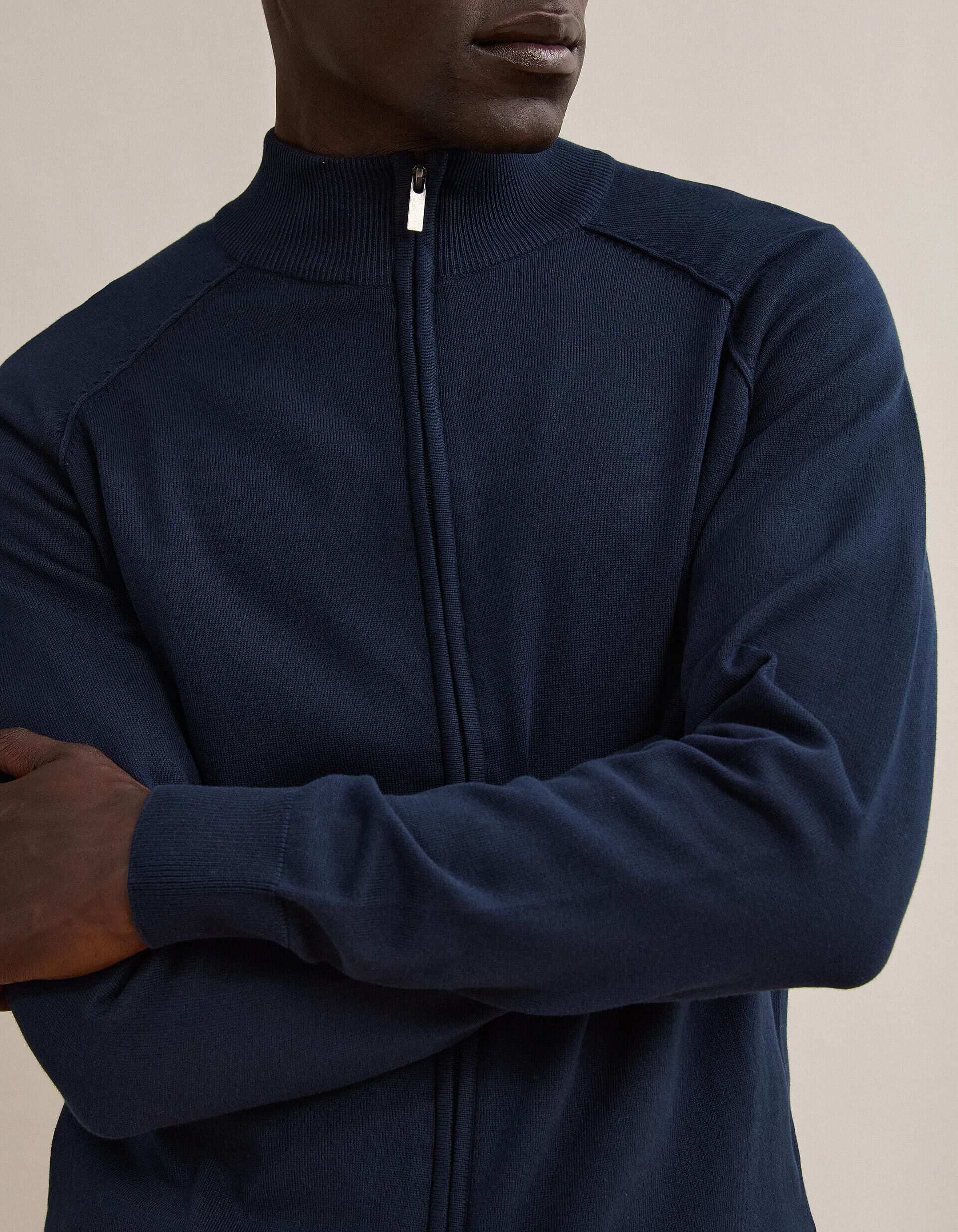 Comprar Online Casaco De Malha, Homem, Azul Escuro