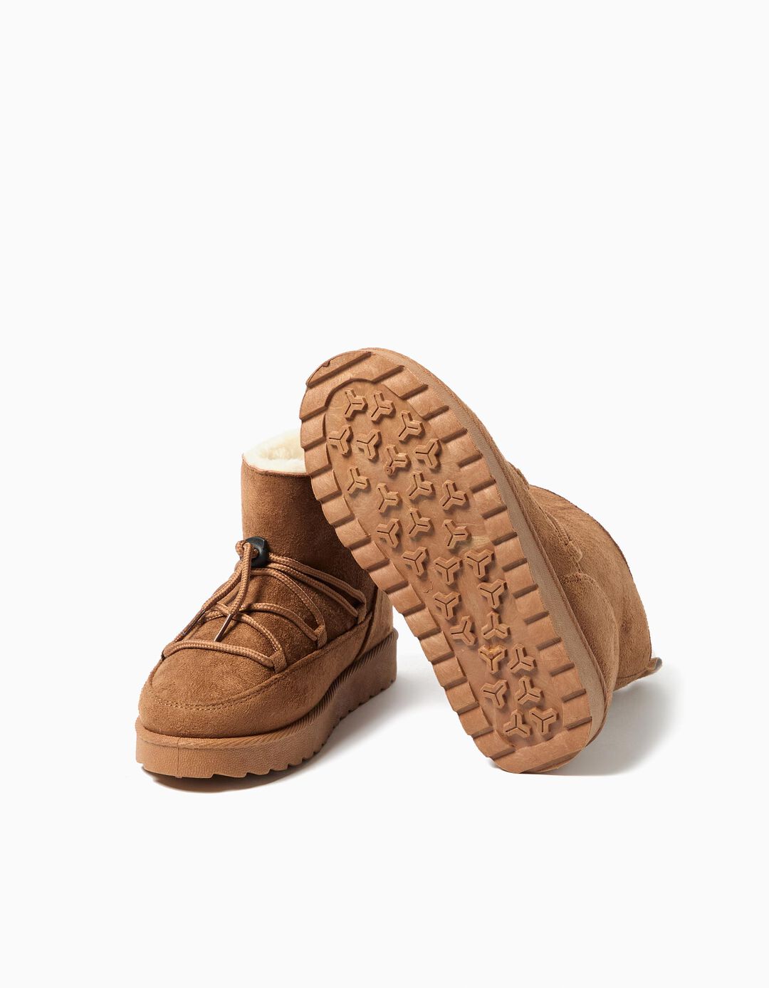 Botas, Menina, Castanho