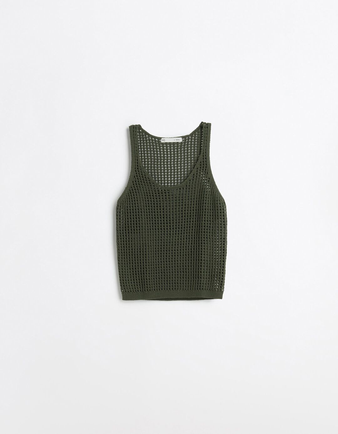 Top de Malha Crochet, Mulher, Verde