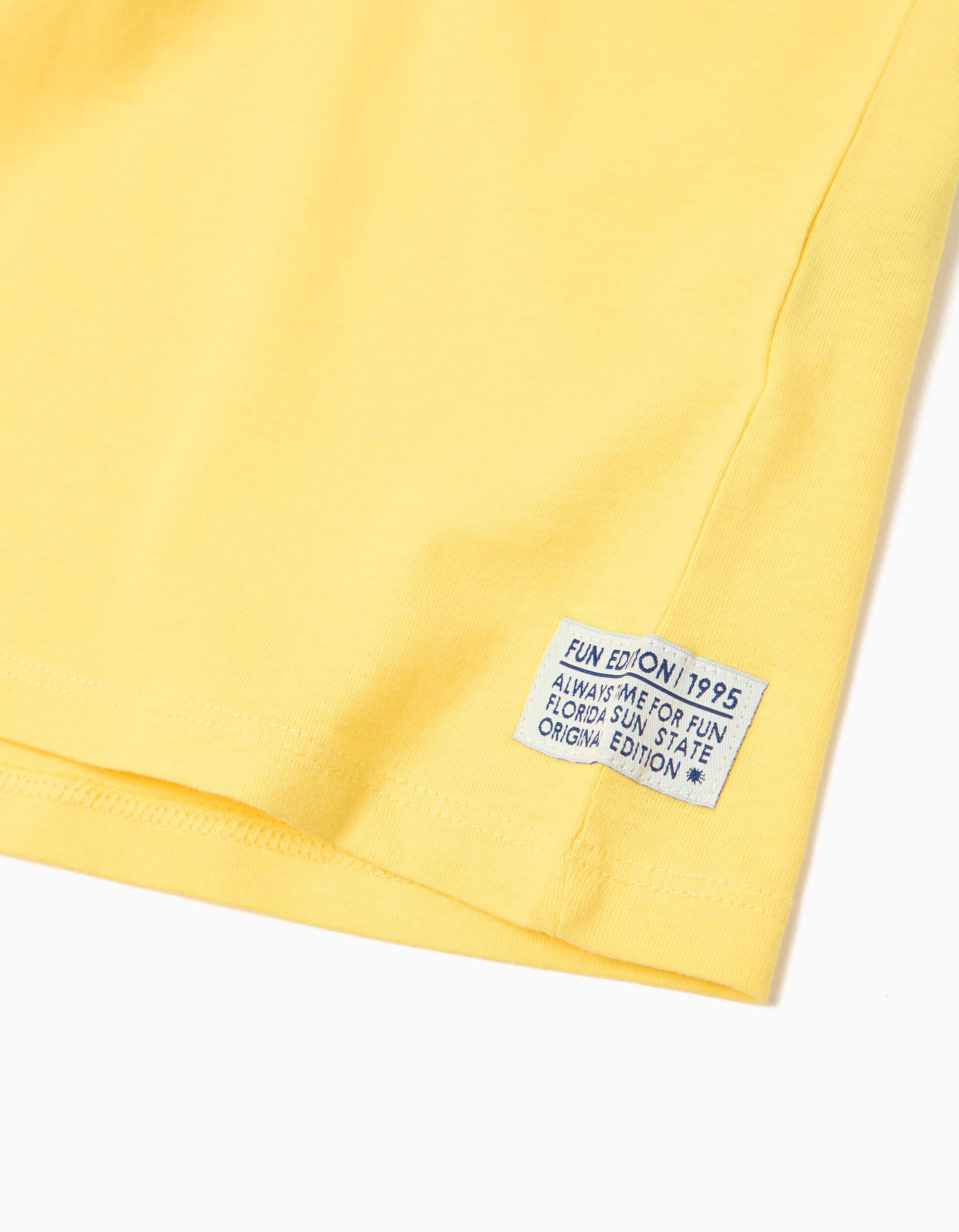 Comprar Online T-shirt Estampada, Menino, Amarelo