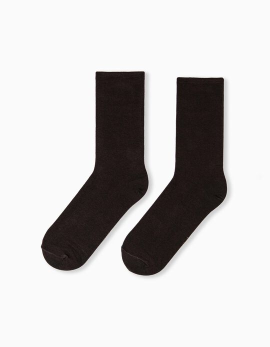 Cotton Socks for Men, Brown