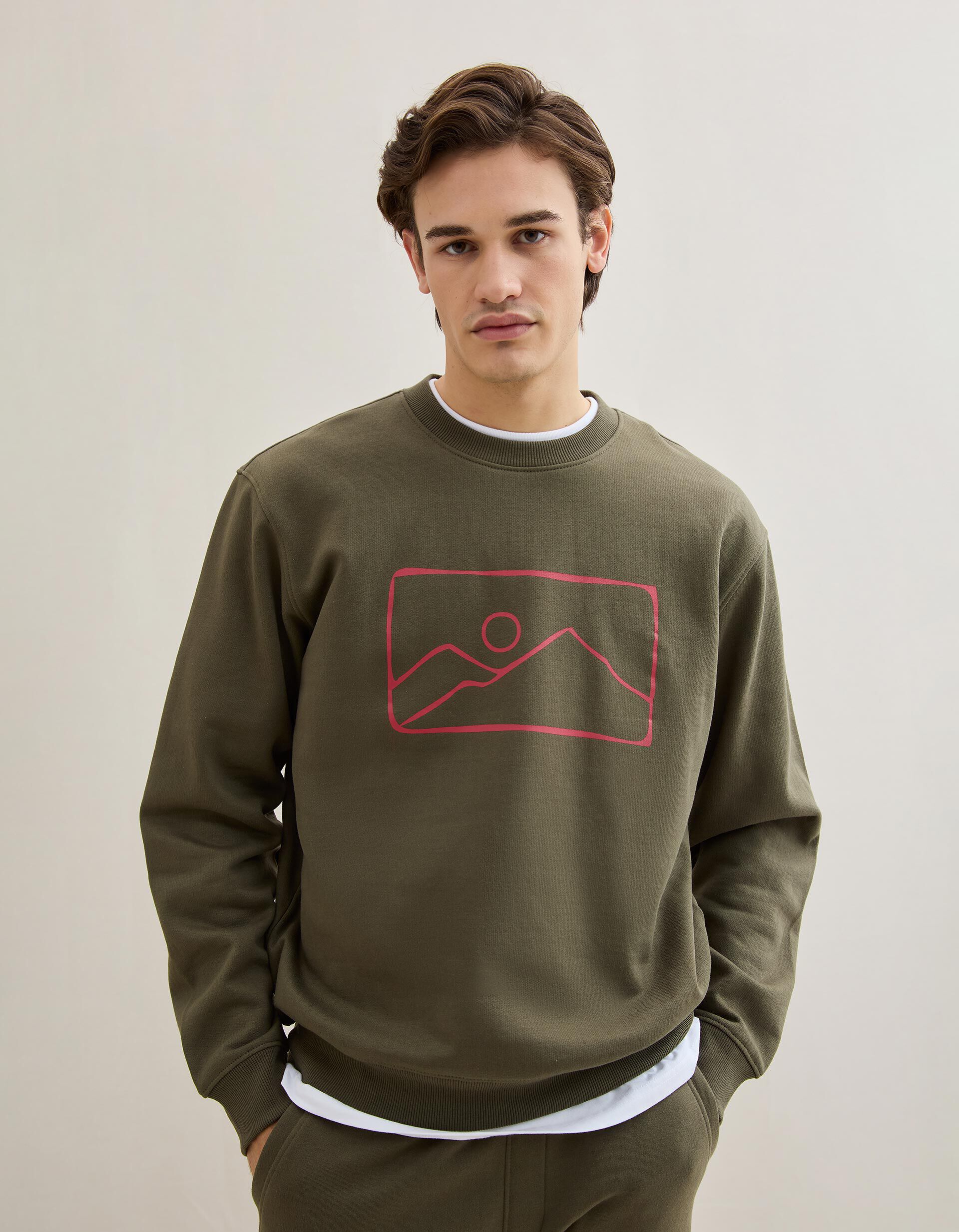 Comprar Online Sweatshirt, Homem, Verde Escuro