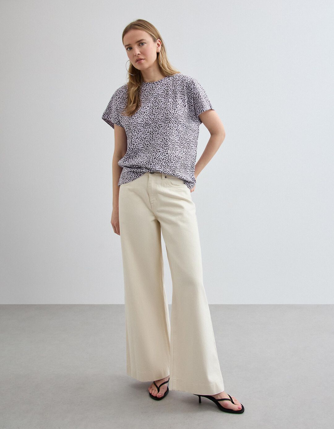 T-shirt Animal Print, Mulher, Roxo