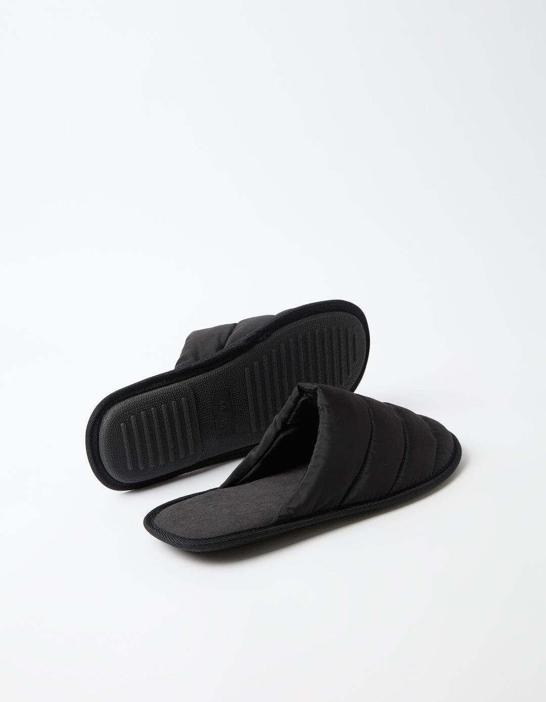 Chinelos De Quarto Acolchoados, Homem, Preto