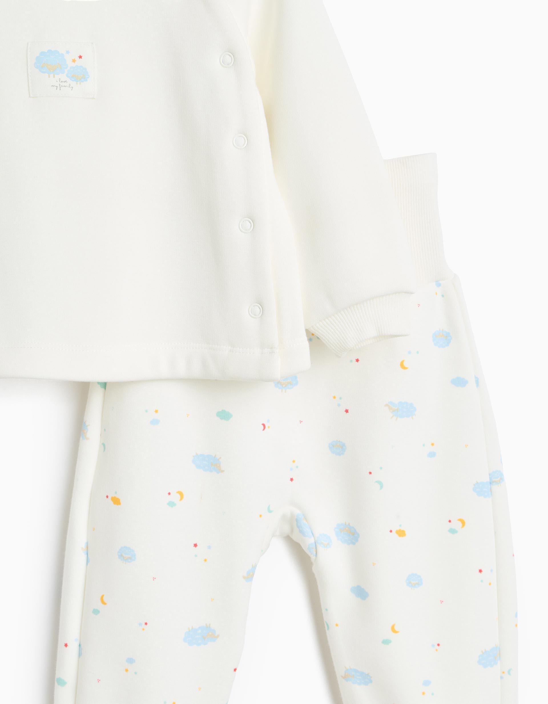 Comprar Online Pijama De Felpa Cardada, Menino, Bege Claro
