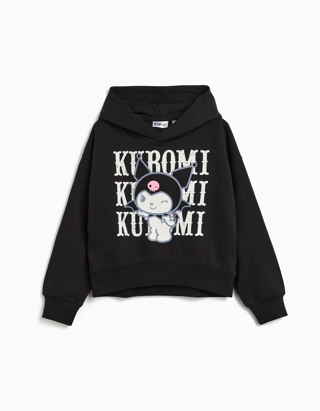 Sweatshirt com Capuz 'Kuromi', Menina, Preto