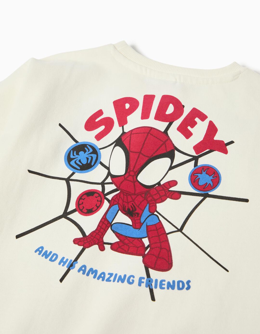 Sweatshirt de Felpa 'Spider-Man', Menino, Branco
