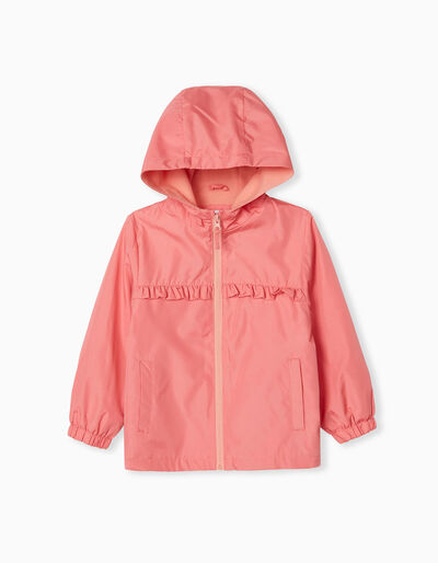 Hooded Jacket, Girls, Pink