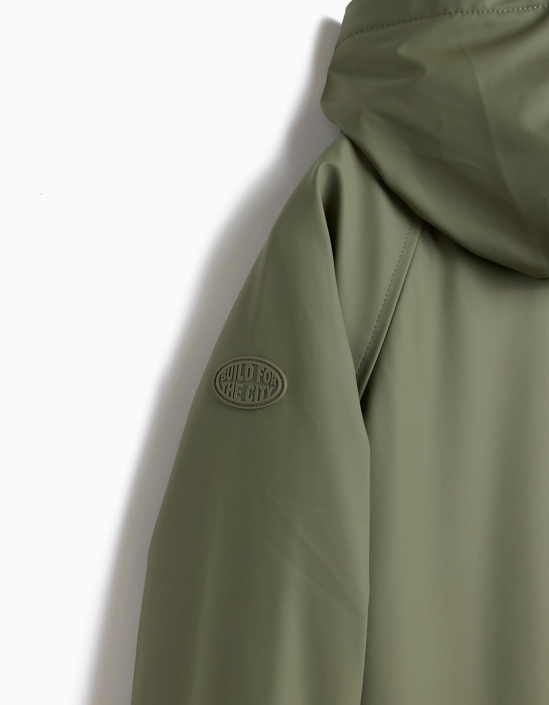 Parka Imperme&aacute;vel, Menino, Verde Escuro
